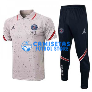 Polo PSG 2021/2022 Kit Estampado Gris Claro