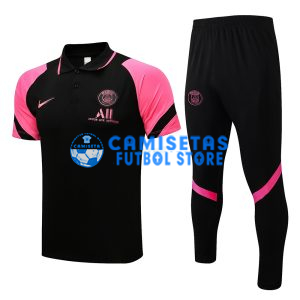 Polo PSG 2021/2022 Kit Negro Marca Rosa