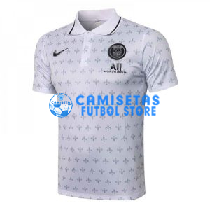 Polo PSG 2021/2022 Letra Estampado Blanco