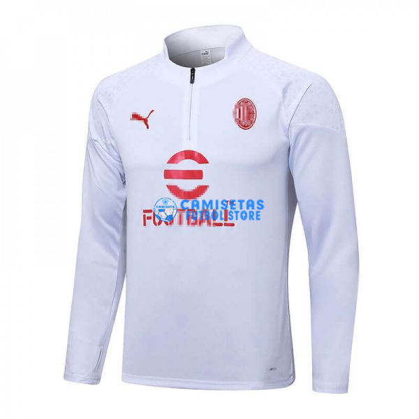 Sudadera de Entrenamiento AC Milan 2023/2024 Blanco