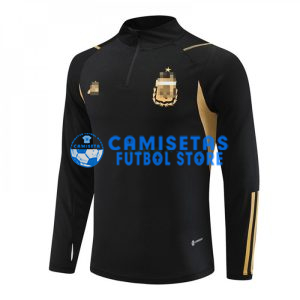 Sudadera de Entrenamiento Argentina 2023 Negro/Dorado