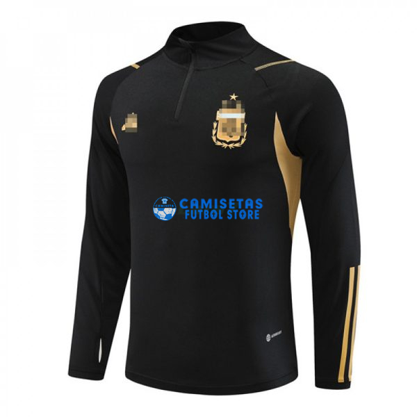 Sudadera de Entrenamiento Argentina 2023 Negro/Dorado