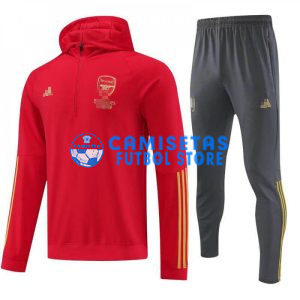 Sudadera de Entrenamiento Arsenal 2023/2024 Con Capucha Kit Rojo