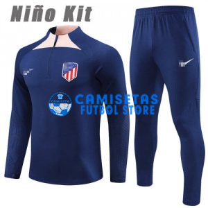 Sudadera de Entrenamiento Atlético de Madrid 2023/2024 Niño Kit Azul Marino