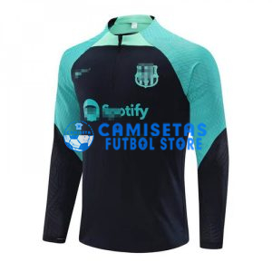 Sudadera de Entrenamiento Barcelona 2023/2024 Azul Marino/Verde