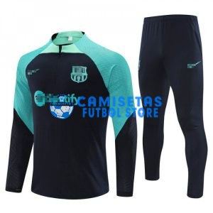 Sudadera de Entrenamiento Barcelona 2023/2024 Kit Azul Marino/Verde