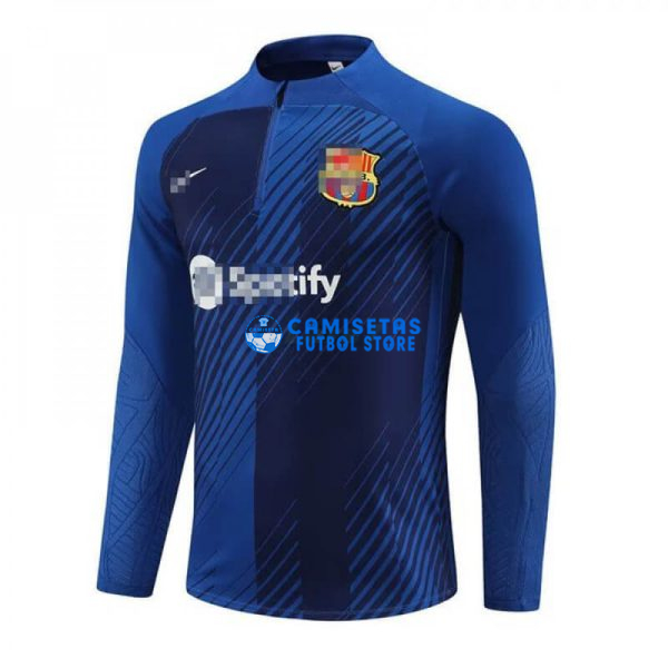 Sudadera de Entrenamiento Barcelona 2023/2024 Azul Real