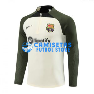 Sudadera de Entrenamiento Barcelona 2023/2024 Beige/Verde