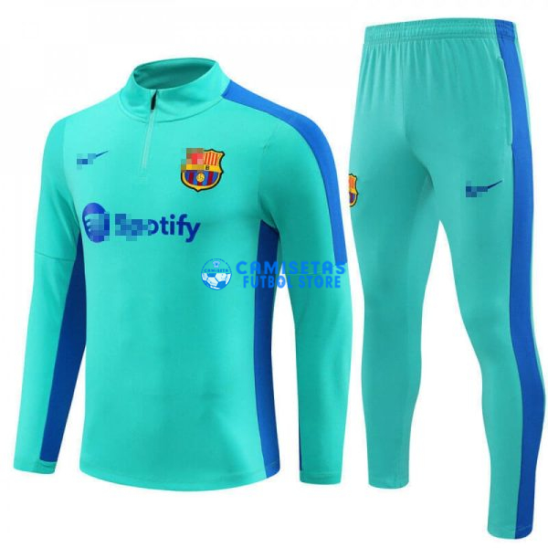 Sudadera de Entrenamiento Barcelona 2023/2024 Kit Turquesa