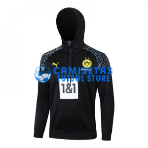 Sudadera de Entrenamiento Borussia Dortmund 2023/2024 Con Capucha Negro