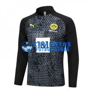 Sudadera de Entrenamiento Borussia Dortmund 2023/2024 Negro/Gris