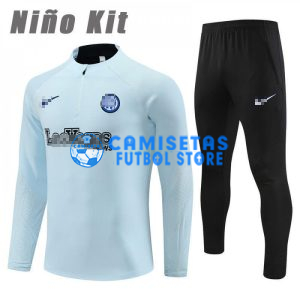 Sudadera de Entrenamiento Inter De Milan 2023/2024 Niño Kit Gris Claro