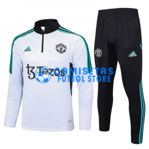 Sudadera de Entrenamiento Manchester United 2023/2024 Kit Blanco