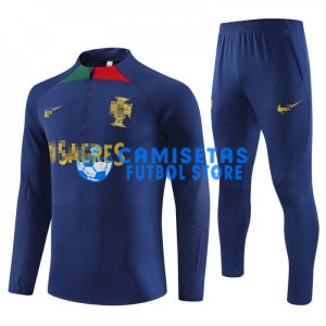 Sudadera de Entrenamiento Portugal 2023 Kit Azul