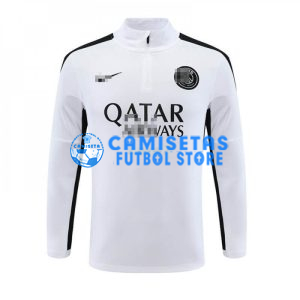 Sudadera de Entrenamiento PSG 2023/2024 Blanco/Negro