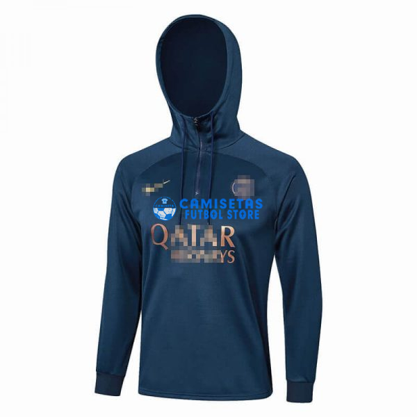 Sudadera de Entrenamiento PSG 2023/2024 Con Capucha Azul Marino