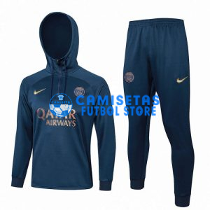 Sudadera de Entrenamiento PSG 2023/2024 Con Capucha Kit Azul Marino