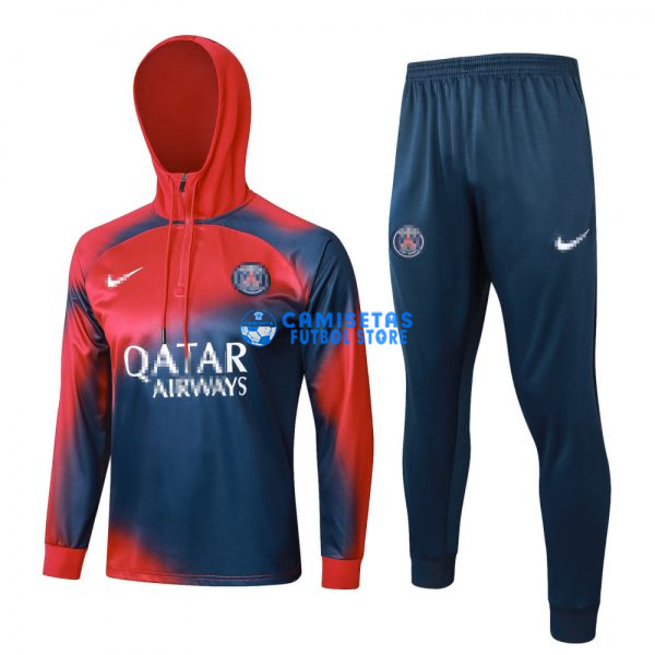 Sudadera de Entrenamiento PSG 2023/2024 Con Capucha Kit Rojo/Azul