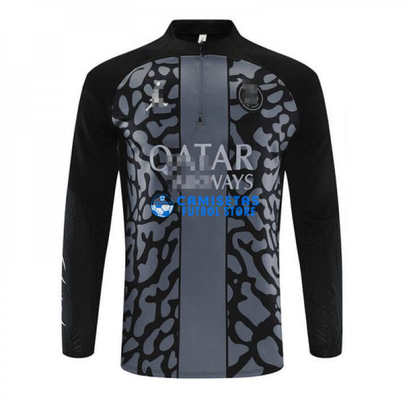 Sudadera de Entrenamiento PSG 2023/2024 Negro/Gris