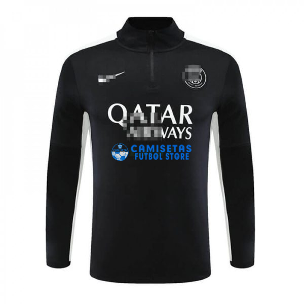 Sudadera de Entrenamiento PSG 2023/2024 Negro/Blanco