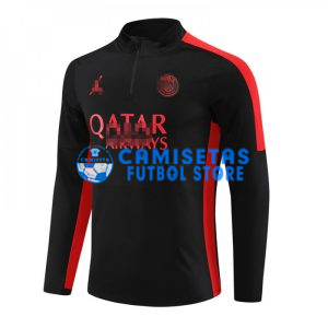 Sudadera de Entrenamiento PSG 2023/2024 Negro/Rojo