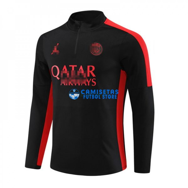 Sudadera de Entrenamiento PSG 2023/2024 Negro/Rojo