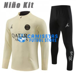 Sudadera de Entrenamiento PSG 2023/2024 Niño Kit Beige