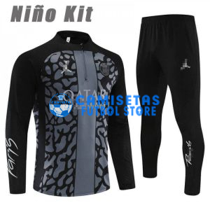 Sudadera de Entrenamiento PSG 2023/2024 Niño Kit Negro/Gris