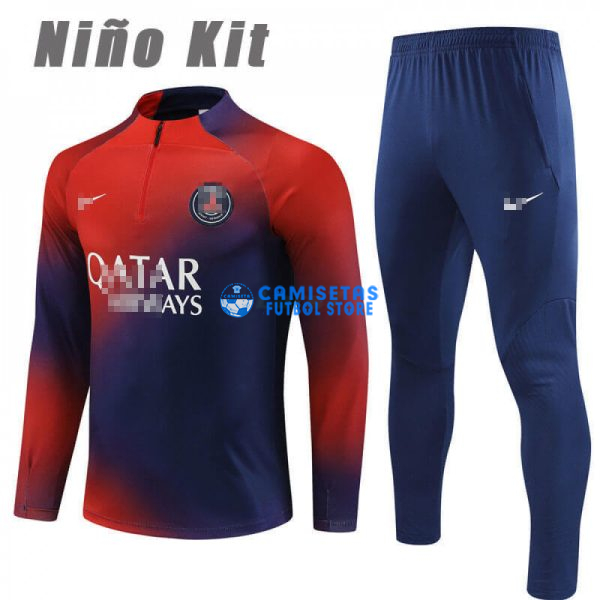 Sudadera de Entrenamiento PSG 2023/2024 Niño Kit Rojo/Azul