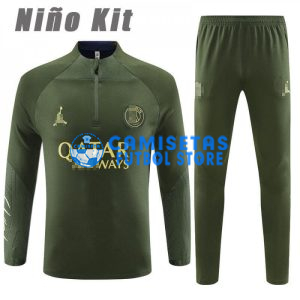 Sudadera de Entrenamiento PSG 2023/2024 Niño Kit Verde