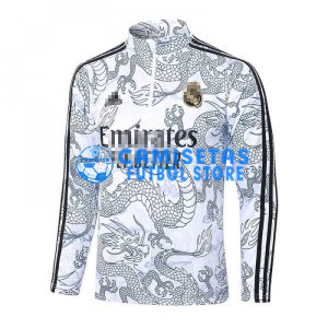 Sudadera De Entrenamiento Real Madrid 2023/2024 Blanco con Estampado