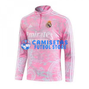 Sudadera de Entrenamiento Real Madrid 2023/2024 Rosa/Blanco