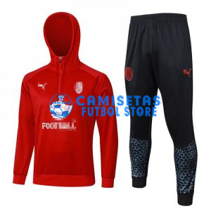 Sudadera De Entrenamiento AC Milan 2023/2024 Con Capucha Kit Rojo