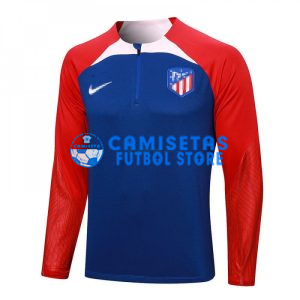Sudadera De Entrenamiento Atlético de Madrid 2023/2024 Azul/Rojo