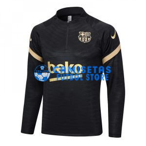 Sudadera De Entrenamiento Barcelona 2023/2024 Negro/Dorado