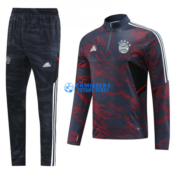 Sudadera De Entrenamiento Bayern Múnich 2022/2023 Kit Gris/Rojo