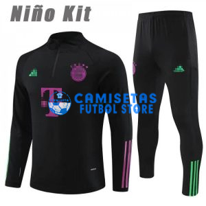 Sudadera De Entrenamiento Bayern Múnich 2023/2024 Niño Kit Negro