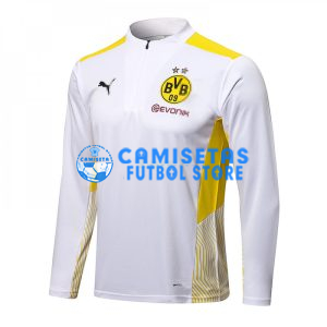 Sudadera de Entrenamiento Borussia Dortmund 2021/2022 Blanco/Amarillo