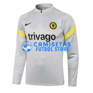 Sudadera De Entrenamiento Chelsea FC 2021/2022 Gris Claro