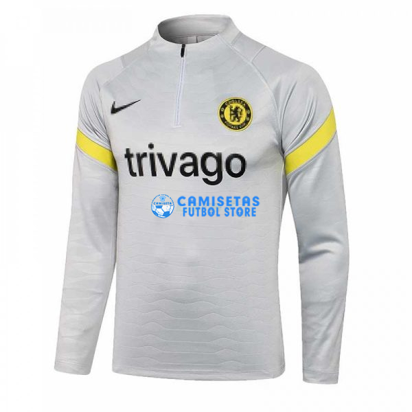 Sudadera De Entrenamiento Chelsea FC 2021/2022 Gris Claro