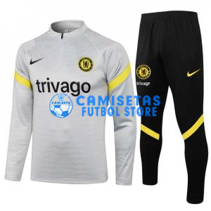 Sudadera De Entrenamiento Chelsea FC 2021/2022 Kit Gris Claro