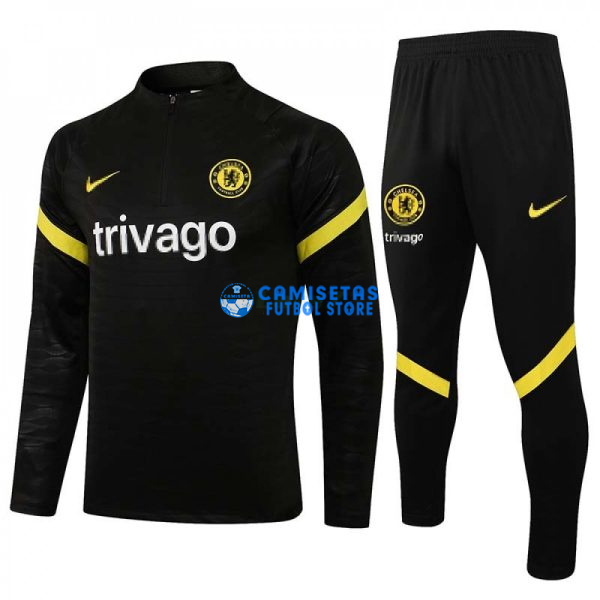 Sudadera De Entrenamiento Chelsea FC 2021/2022 Kit Negro