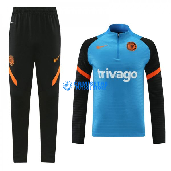 Sudadera De Entrenamiento Chelsea 2021/2022 Kit Azul/Negro