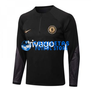 Sudadera De Entrenamiento Chelsea 2022/2023 Negro con Mangas de Malla