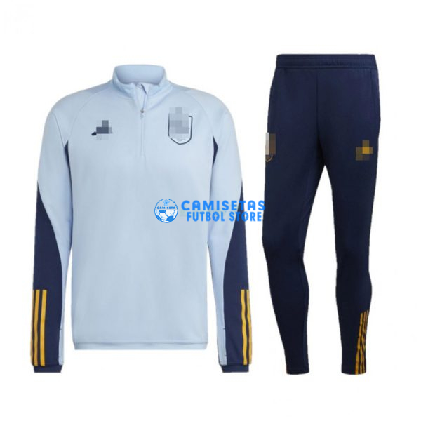 Sudadera De Entrenamiento España 2022 Kit Azul Claro