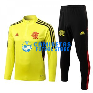 Sudadera De Entrenamiento Flamengo 2022/2023 Kit Amarillo