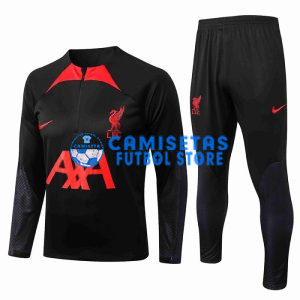 Sudadera De Entrenamiento Liverpool 2022/2023 Kit Negro/Rojo