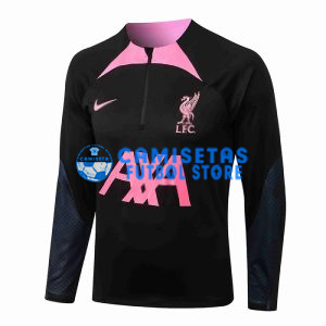 Sudadera De Entrenamiento Liverpool 2022/2023 Negro/Rosa