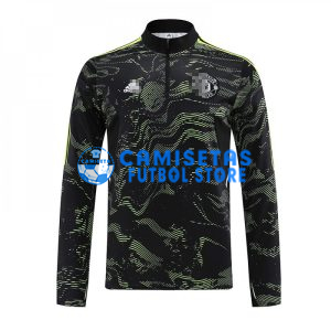 Sudadera De Entrenamiento Manchester United 2022/2023 Negro/Amarillo