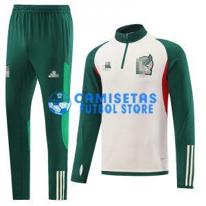 Sudadera De Entrenamiento México 2022 Kit Beige/Verde